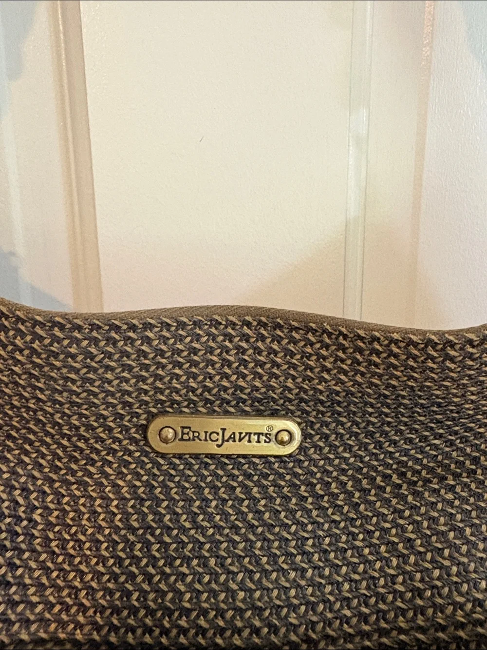 Eric Javits Woven Shoulder Bag in Brown - Stylish Everyday Tote